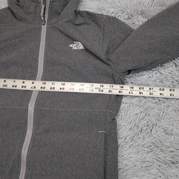 The North Face Jacket Womens S Gray Zip Up Pockets Gorpcore Hoodie Fleece Lined - Picture 3 of 14